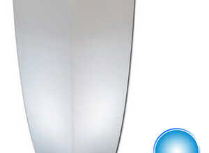 Pot de Fleurs Agave Carré avec Lampe Bleue H70 33x33 cm - TKM Pot de Fleurs Agave Carré avec Lampe Bleue H70 33x33 cm - TKM