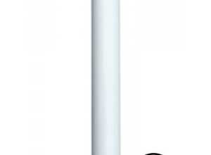 Poteau Rond Blanc - Diamètre 48mm - 1,20 mètre - CLOTURE & JARDIN