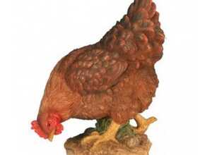 POULE PICORANT PM MARRON 26CM - RIVIERA