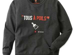 Psweat- Sweat à message - Homme - taille : L - couleur : Gris - PARADE