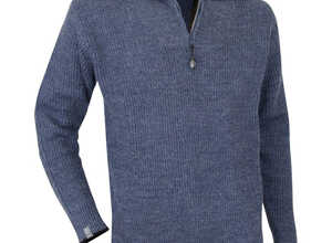 Pull col camionneur Cacao LMA Bleu XL