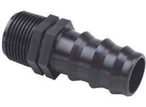 Raccord cannelé droit mâle Cap Vert - Filetage 15 x 21 mm - Diamètre 15 mm - CAPVERT