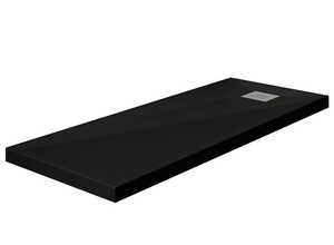 Receveur rectangulaire Kinecompact - Noir mat - 160 x 70 cm Receveur rectangulaire Kinecompact - Noir mat - 160 x 70 cm