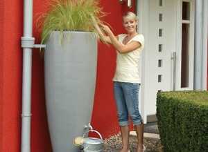 Récupérateur d'eau 300L - 2en1 - Gris