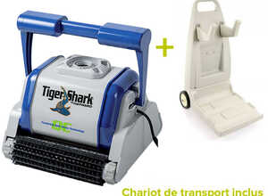 Robot de piscine TigerShark QC brosses picots avec chariot - Hayward Robot de piscine TigerShark QC brosses picots avec chariot - Hayward