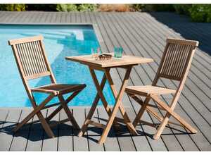 Salon de jardin n°26 comprenant 1 table carrée 60 cm 2 chaises java - MACABANE Salon de jardin n°26 comprenant 1 table carrée 60 cm 2 chaises java - MACABANE
