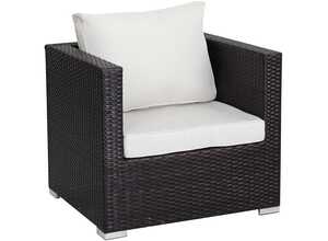 Fauteuil jardin en résine tressée Ibiza - Buffalo - Marron