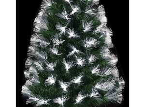 Sapin lumineux à fibres optiques et 170 ampoules LED - Vert - H 150 cm - Livraison gratuite - AC-DÉCO