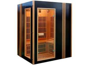 CABINE DE SAUNA INFRAROUGE FINLAND AVEC CHROMOTHER CABINE DE SAUNA INFRAROUGE FINLAND AVEC CHROMOTHER
