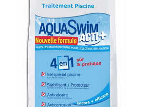 Sel de piscine pour électrolyse Aquaswim Acti + 4 en 1 - 25 kg