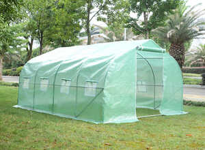 Serre tunnel de jardin Althea 2 - vert - 12 m² - 4 x 3 x 2 m Serre tunnel de jardin Althea 2 - vert - 12 m² - 4 x 3 x 2 m