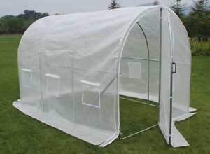 Serre tunnel de jardin avec porte Mimosa - 220g/m2 - 6m² - 3 x 2 x 2 m Serre tunnel de jardin avec porte Mimosa - 220g/m2 - 6m² - 3 x 2 x 2 m