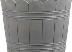 EMSA Bac ? fleurs COUNTRY ? 35 cm - Gris