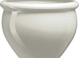 EMSA Bac ? fleurs SIENA NOBILE ? 26 cm - Gris soie