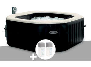 Spa gonflable PureSpa octogonal Bulles + Jets 6 pl + Kit Brome - Intex