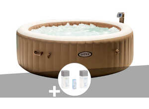 Spa gonflable PureSpa rond Bulles 6 pl + Kit brome - Intex