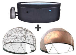 Spa portable semi-rigide Vita rond Bulles 4 places - Netspa + Abri > + Couverture été pour abri > Spa portable semi-rigide Vita rond Bulles 4 places - Netspa + Abri > + Couverture été pour abri >