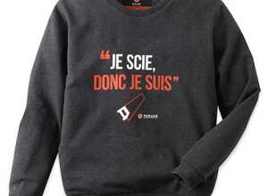 Ssweat- Sweat à message - Homme - taille : S - couleur : Gris - PARADE