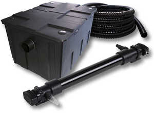 SunSun Kit de filtration de bassin 60000l avec 72W UVC et 5m Tuyau - WILTEC SunSun Kit de filtration de bassin 60000l avec 72W UVC et 5m Tuyau - WILTEC