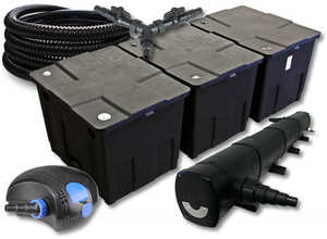 SunSun Kit de filtration de bassin 90000l 72W UVC 100W éco Pompe Tuyau - WILTEC SunSun Kit de filtration de bassin 90000l 72W UVC 100W éco Pompe Tuyau - WILTEC