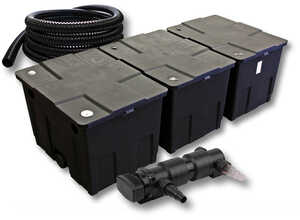 SunSun Kit de filtration de bassin 90000l avec 24W UVC et 5m Tuyau - WILTEC SunSun Kit de filtration de bassin 90000l avec 24W UVC et 5m Tuyau - WILTEC