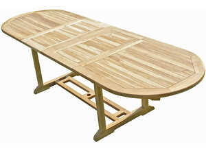 Table de jardin en teck HENUA 10/12 places - C&L JARDIN Table de jardin en teck HENUA 10/12 places - C&L JARDIN