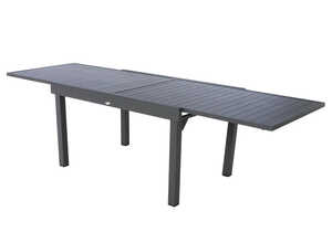 Table extensible rectangulaire alu Piazza 6/10 places Graphite - Hespéride Table extensible rectangulaire alu Piazza 6/10 places Graphite - Hespéride