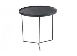 Table gigogne ronde en Bois/métal marron H50xØ50.5cm - JOLIPA