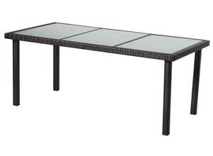 Table de jardin St Tropez 8 - Buffalo - 180 x 90 x 74 cm - Marron Table de jardin St Tropez 8 - Buffalo - 180 x 90 x 74 cm - Marron