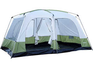 Tente de camping familiale 4-8 personnes 4 fenêtres 2 portes 2 cabines XXL 4,1L x 3,1l x 2,25H m vert blanc 50 - OUTSUNNY Tente de camping familiale 4-8 personnes 4 fenêtres 2 portes 2 cabines XXL 4,1L x 3,1l x 2,25H m vert blanc 50 - OUTSUNNY