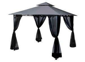 Toile de toit pour la tonnelle Fogo 3 x 3 m Ardoise Toile de toit pour la tonnelle Fogo 3 x 3 m Ardoise
