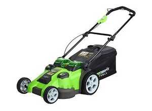 Tondeuse 49 cm 3 en 1 à Batterie 40 volts sans fils Greenworks