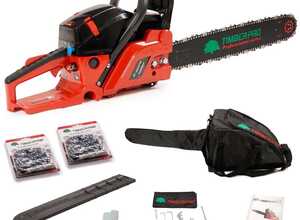 Tronçonneuse Thermique 62 cm3 EUII SEMI PRO 2 chaines guide 50cm + housse - TIMBERPRO