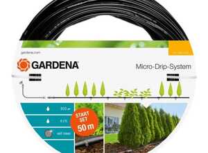 Tuyau à goutteurs incorporés de surface Micro-Drip - GARDENA