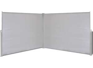 vidaXL Auvent latéral rétractable gris de 180x600 cm vidaXL Auvent latéral rétractable gris de 180x600 cm