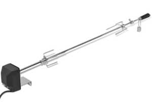 vidaXL Broche à rôtir avec moteur 1200 mm Acier