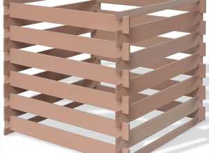 vidaXL Composteur de jardin 90 x 85 m WPC Marron