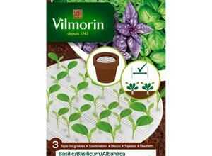 VILMORIN Tapis graines trio de Basilic -  3 x ?10 cm