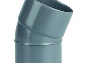 WAVIN - Coude PVC gris 22°30 mâle/femelle Ø100mm - 3026049