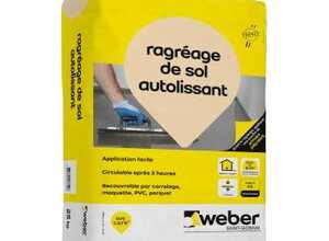 WEBER - Ragreage sols intérieurs P3 gris 25kg - 11101689